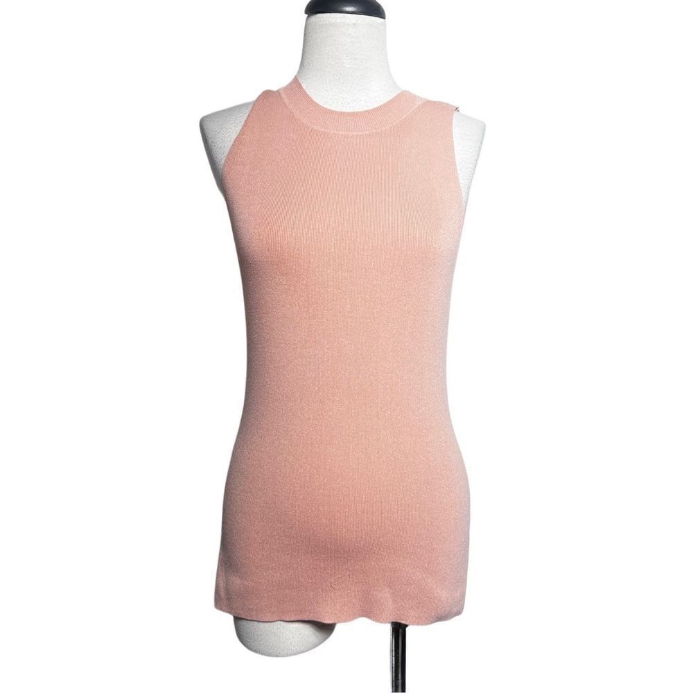 Antonio Melani Sleeveless Pink Tunic Sweater Size Small